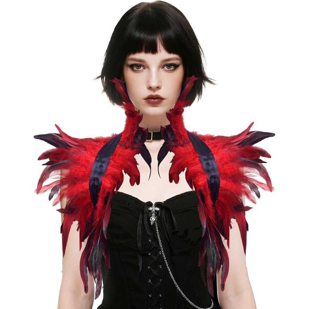 Feather Shawl Women Hand Wash Costume Accessories Cape Halloween Party